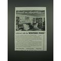 1938 Western Pine Association Ad - Accent on Cheerfulness