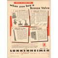 LUNKENHEIMER COMPANY 1954 when you buy bronze v...