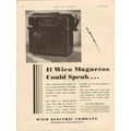 WICO ELECTRIC COMPANY 1931 Magnetos could speak...