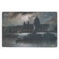 St Pauls Cathedral London Moonlight 1906 Oilett...