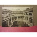 ROMAN BATHS, BATH. used antique postcard by F. ...