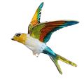 Bird Pin Badge Brooch Bird Enamelled Metal in v...