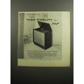 1957 Pilot Ensemble 1035 FM-AM Radio-Phonograph Ad - Wonderful