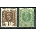 Leeward Islands KGV sg46/7 - MH