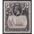 Ascension Island KGV 1924-33 1/2d Grey-Black Bl...