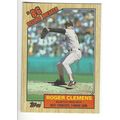 1987 TOPPS ROGER CLEMENS #1