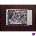 1986 GB Christmas Glastonbury unused mint stamp...