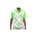 HEAD Performance Polo Shirt in neon green plaid...
