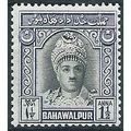 Bahawalpur 1948 SG23 1 1/2a Black & Violet Moun...