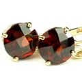 Mozambique Garnet, 14KY Gold Leverback Earrings...