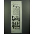 1930 Candaian Pacific Cruise Ad - World Cruise