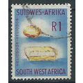 South West Africa 1963 SG185 1 Rupee Yellow, Ma...
