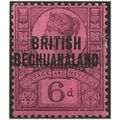 Bechuanaland 1891 SG36 6d Purple/Rose Mounted.M...