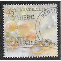 AUS 1999 45c 'GREETINGS - WEDDING RINGS' FINE U...