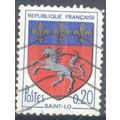France stamps 1966 - 20c Saint-Lo, Arms - used