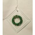 Handmade Beveled Glass On Glass Mosaic Christma...