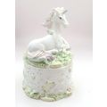 White Unicorn Trinket Box 11 CM Gift Home Decor...