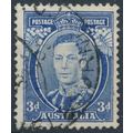 KGVI: 3d Die Ia - Australia 1937 - FH - SG 168b