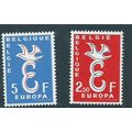 belgium stamps sg1659 mnh sg 1659 1958 europa set