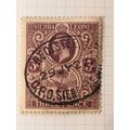 Sierra Leone KGV 1912 3d Purple Yellow Used SG ...