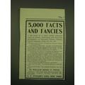 1902 G.P. Putnam's Sons Ad - 5,000 facts and fa...