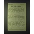1900 Scott's Emulsion Ad - Help Nature
