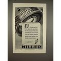 1930 Miller Tire Ad - Geared-To-The-Road!