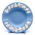 Medium Wedgwood Blue Plate Bowl Clip Display St...