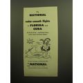 1957 National Airlines Advertisement