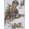 UKRAINE Maxi 4 cards Kyiv Battalion "Fluffy" Do...