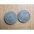 1907a 5 Pfennig Germany Empire Coin
