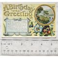 1908 postcard A Birthday Greeting