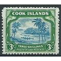 Cook Islands 1945 SG145 3/- Greenish Blue & Gre...