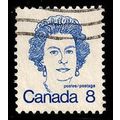 Canada 1973 Queen Elizabeth II 8c Used Stamp. Q...