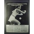 1980 Formfit Rogers Racquet Bra Ad - Evonne Cawley