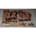 1981 2-pg Triumph Cigarettes Ad - Umph!