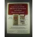 1991 Now Cigarettes Ad - Ultra lights smokers: Can you get at least 50% less