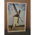 DUTCH MILL, ZEELAND, Holland used vintage postc...