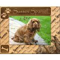 Sussex Spaniel Laser Engraved Wood Picture Fram...