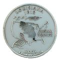 Louisiana State Quarter Fridge Magnet