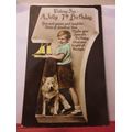 7th BIRTHDAY, used vintage postcard RP 1936 pm ...