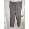 Checked High Rise Slim Wide Leg Crop Pants Brow...