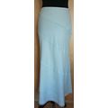 Monsoon Aqua Green 100% Linen & Silk Trim Midi ...