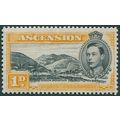Ascension 1942 1d black & yellow-orange Perf 13...