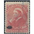 Canada 1893 SG115 20c Vermillion Good++/Fine Used