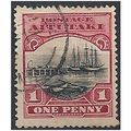 Aitutaki 1920 SG25 1d Black & Dull Carmine Fine...