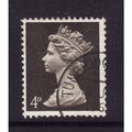 GREAT BRITAIN 1967 SG 731 4d DEEP SEPIA 2 BANDS...