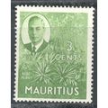 Mauritius stamps 1950 - Aloe Plant 3c King Geor...