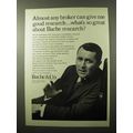 1966 Bache & Co. Brokers Ad - Give Me Good Research