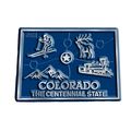 Colorado The Centennial State Map Fridge Magnet